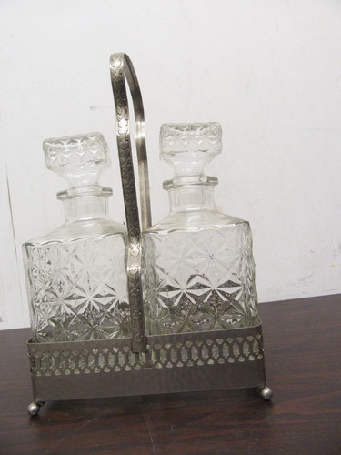 Vintage tantalus glass - vintage, 2