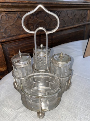 Vintage epns cruet set with - cruet,