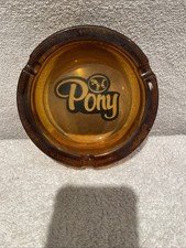 Vintage Pony Amber Glass