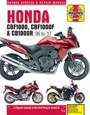 Repair Manual Honda CBF1000R 2006 - 08, 09, 10, 11, 12, 13, 14, 15, 16 & 17
