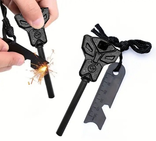 Survival fire starter black - fire,