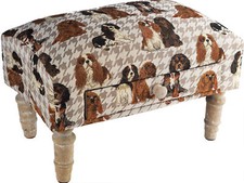 King Charles Spaniel Dog Design Foot Rest Stool