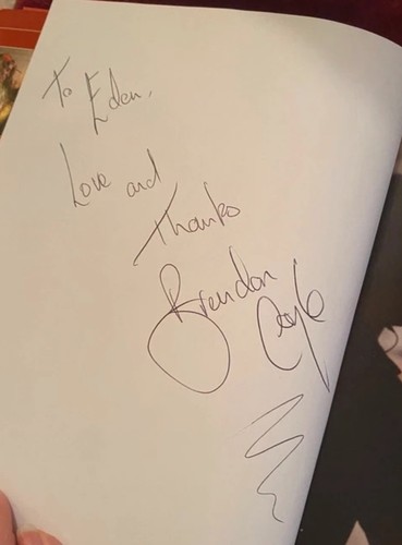 Brendan coyle hand - brendan, signed