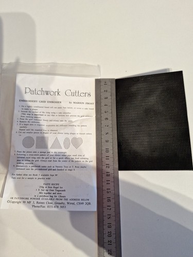 Embroidery grid patchwork - embroidery,