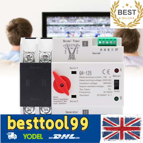 Automatic transfer switch dual - switch,