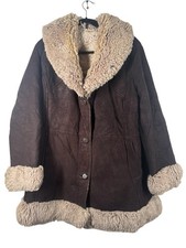 Vintage Sheepskin Suede Coat