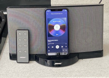 Bose lll  Series 3 SoundDock Black System + Remote + P A. Perfect Working Order