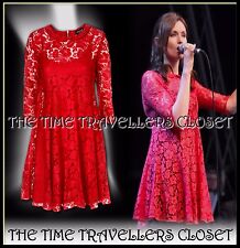 TOPSHOP RED VINTAGE LACE MINI