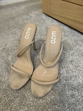 Ego cream nude sandal heels