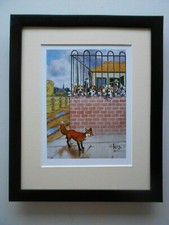 Loon Cartoon Fox Hunting print