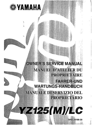 Yamaha owners service workshop