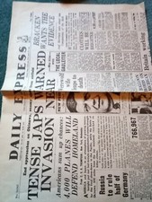 REPRODUCTION WW2 DAILY EXPRESS