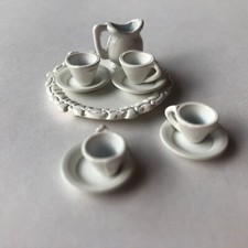 White Painted Metal Tea Set 10