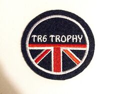 CLASSIC TRIUMPH TR6 TROPHY  MOTORCYCLE EMBROIDERED PATCH