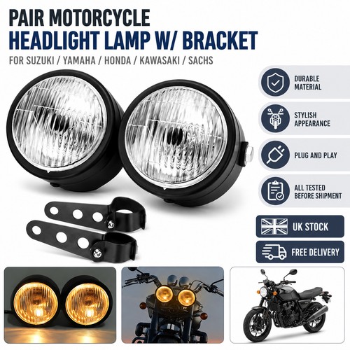 Black twin headlight - twin,