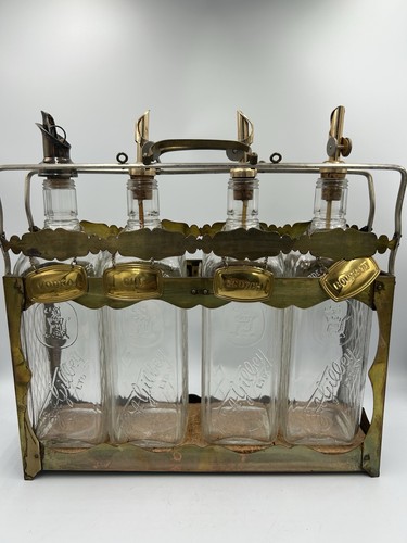 Vtg mcm brass tantalus - tantalus, liquor