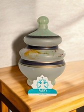 Vintage Mery Bomboniere Murano Italian Art Glass Lidded Vase Bonbon Dish Jar