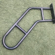 Wall Mounted Handrails for Outdoor Steps Hand Rail for 1-3 Stairs U-Shaped Black