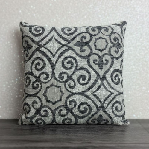 Grey cream cushion cover - grey, &