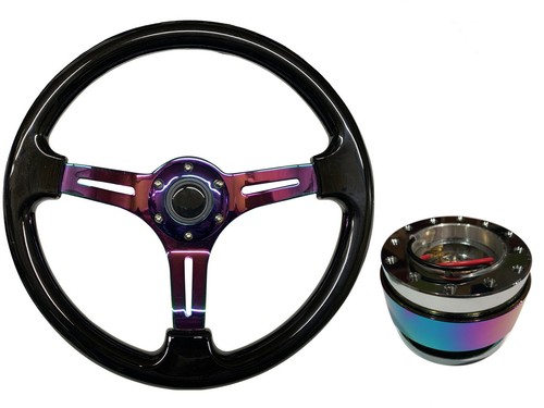 Black neo chrome steering - neo,
