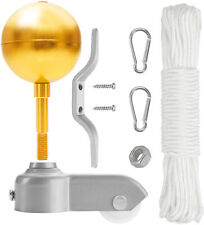 Flagpole Accessory Kit Golden Ball for 13/20 FT Flag Pole Accessories Parts