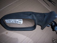FIAT PUNTO MK1 1994-1999 NEARSIDE PASSENGER MANUAL DOOR MIRROR BLACK PLASTIC