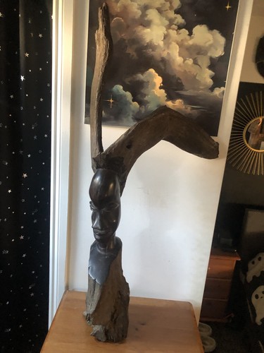Giant african carved ebony - giant,