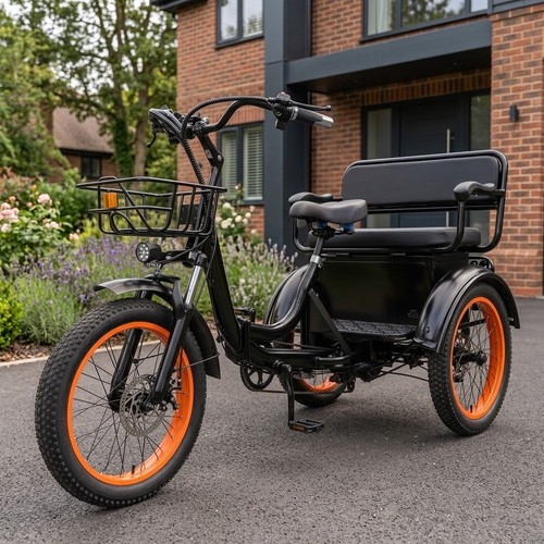 Inch electric tricycle - tricycle, rear