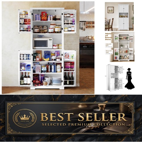 Kitchen pantry cupboard with - cupboard,