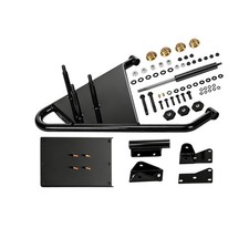 Black rear tailgate swing away - black,