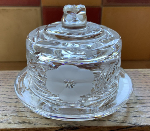 Vintage etched tutbury crystal - vintage,