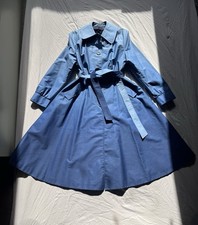 Vintage blue trench coat - trench,