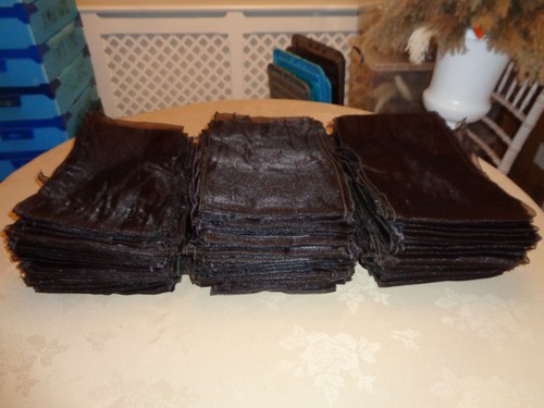 Brown organza chair sashes - brown,