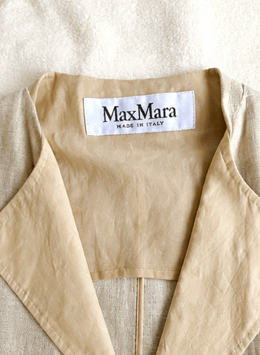 Max mara womens beige linen - womens,