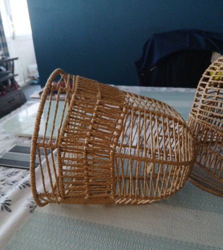 Light brown rattan - brown, wicker