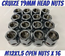 Alloy Wheel Nuts open x 16 M12x1.5  Ford Mondeo P100 Transit Connect Probe