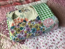 handmade patchwork lap quilt /