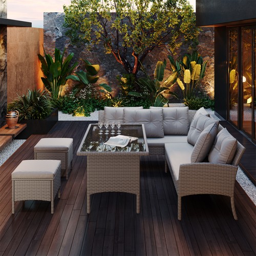 Seater rattan garden - rattan,