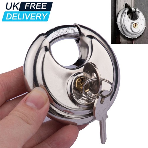 Round discus shackle padlock - discus,