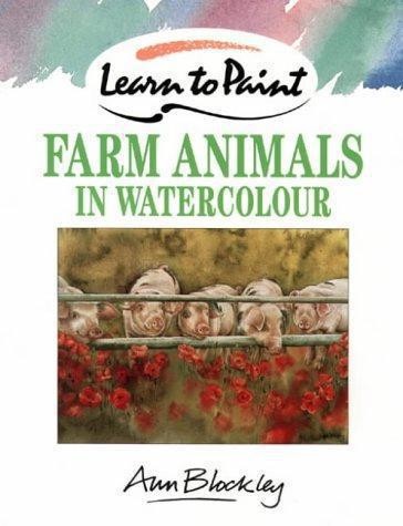 Farm animals watercolour - farm, in