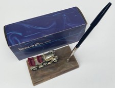 Vintage Lesney Veteran Rolls Royce Car Pen Stand with Onyx Base - Boxed. 1970