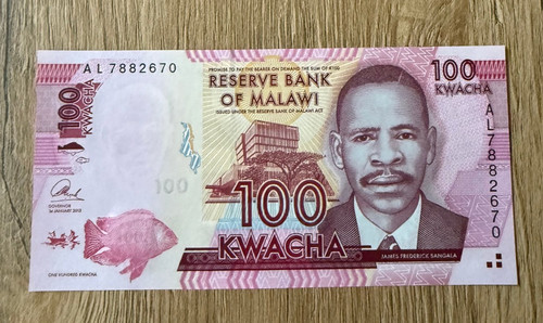Malawi 100 kwacha 2016 - malawi, unc