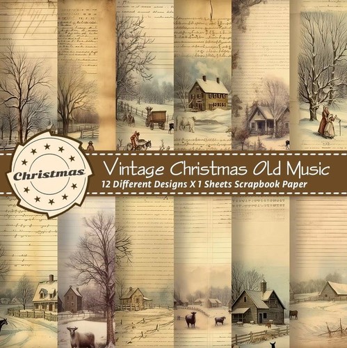 Matte sheets 6x6 vintage - 12,