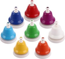8 Note Colourful Hand Bells