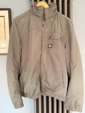 Duck and Cover Men's Orson V2 Bomber Jacket Coat Large Peaked Hood Lined Retro