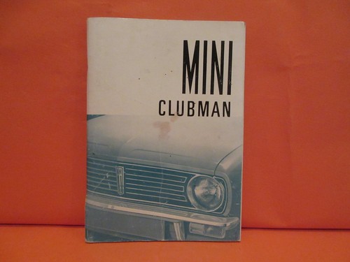Classic mini clubman handbook - classic,