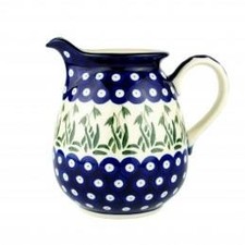 Water/Milk Jug - Blue Dots
