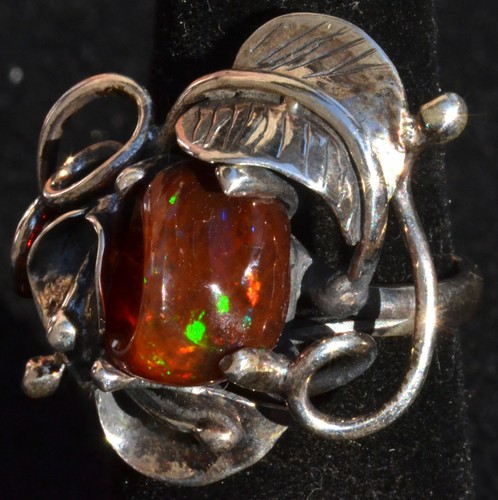 Natural multicolor fire opal - natural,