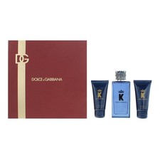 Dolce & Gabbana K Eau de Parfum 100ml, Aftershave Balm + Shower Gel Gift Set