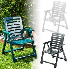 Outdoor Folding Garden Furniture Chairs Camping Patio Pool Seat Beach With Arms